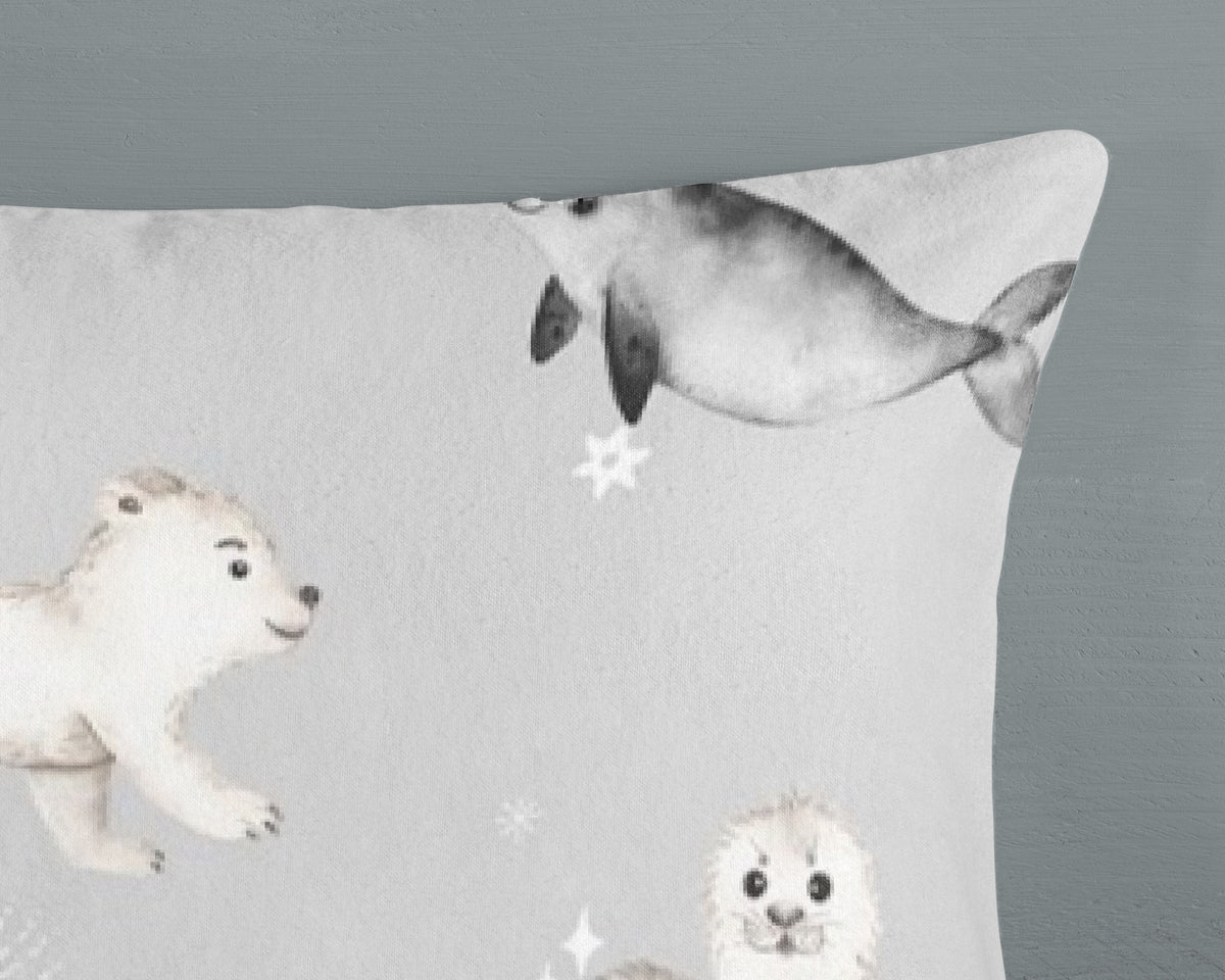 Good Morning Housse de Couette Flanelle Cira Gris