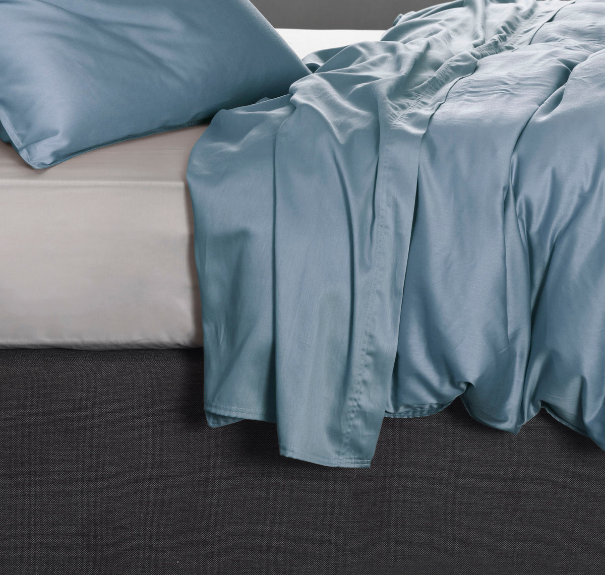Zo Home laken Satinado Riviera Blue satijn