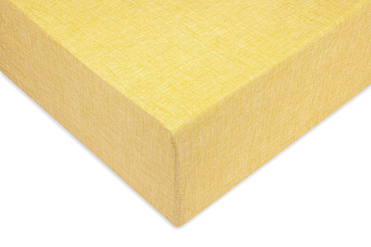 Zo Home hoeslaken Lino Aspen Yellow katoen