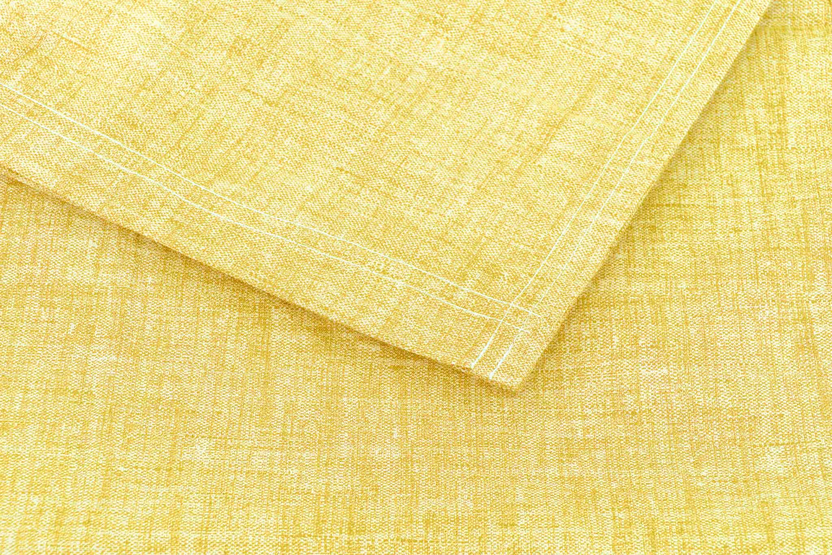 Zo Home laken Lino Aspen Yellow katoen