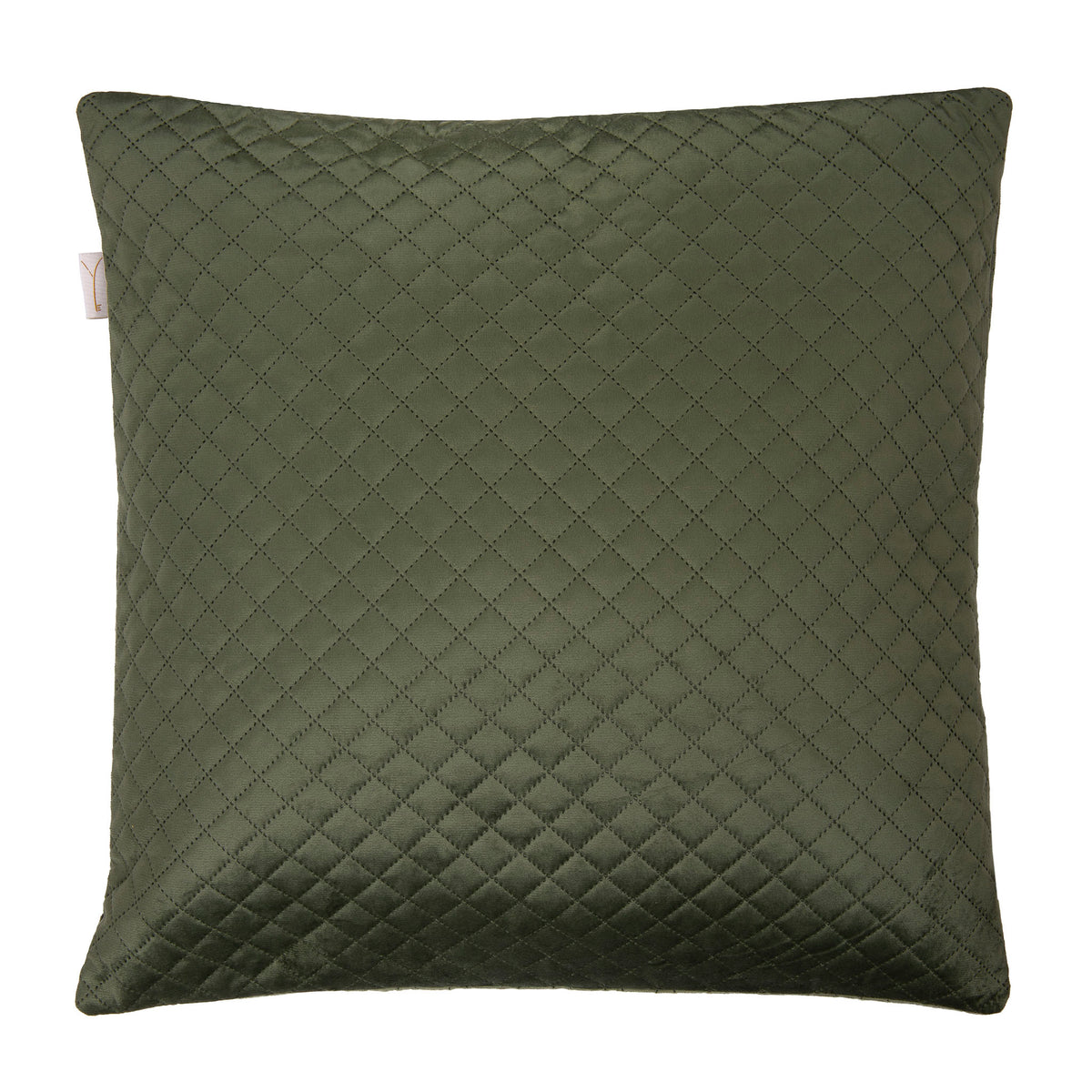 Yellow kussensloop Victoria Army Green polyester