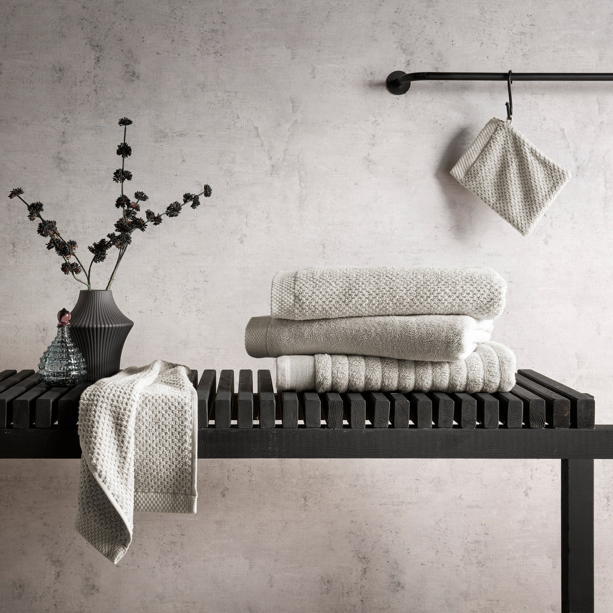 Heckettlane badtextiel Prestige Glacier Grey
