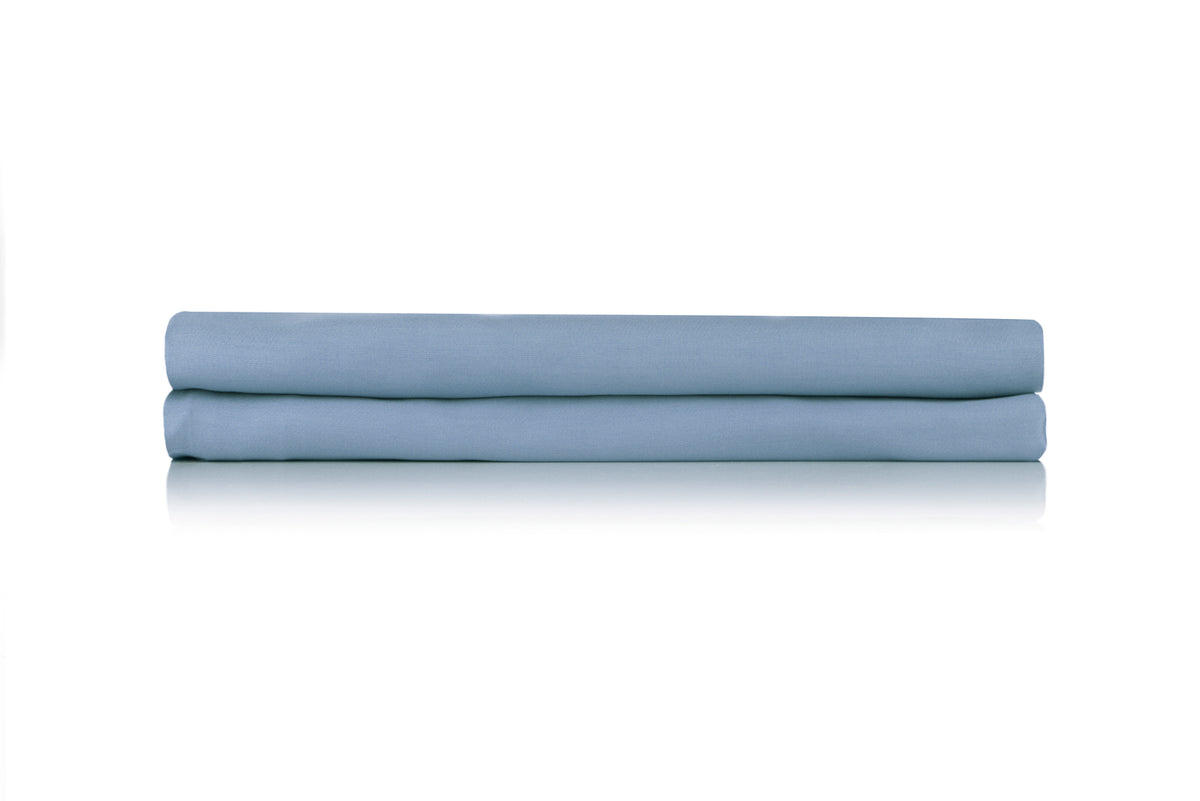 Zo Home hoeslaken Satinado Riviera Blue satijn
