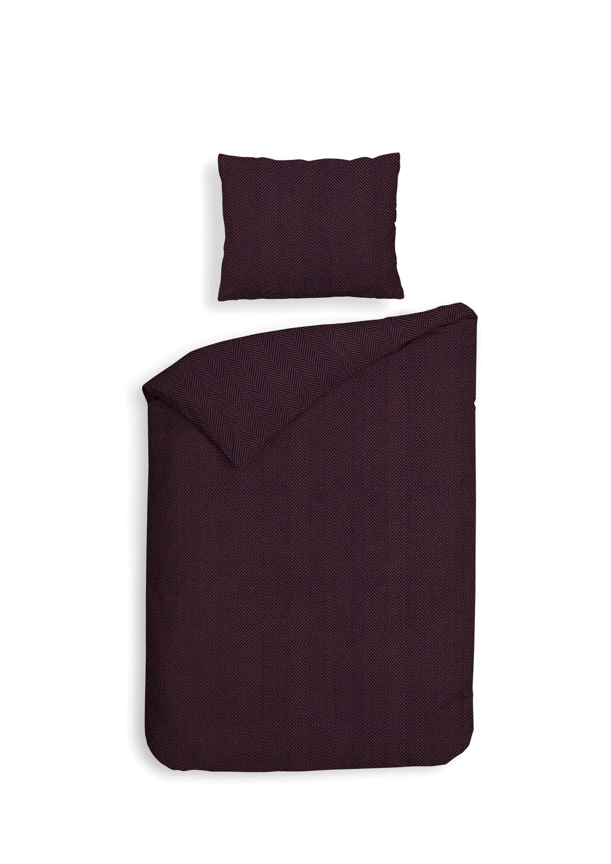 Heckettlane dekbedovertrek Spina Blackberry Wine flanel