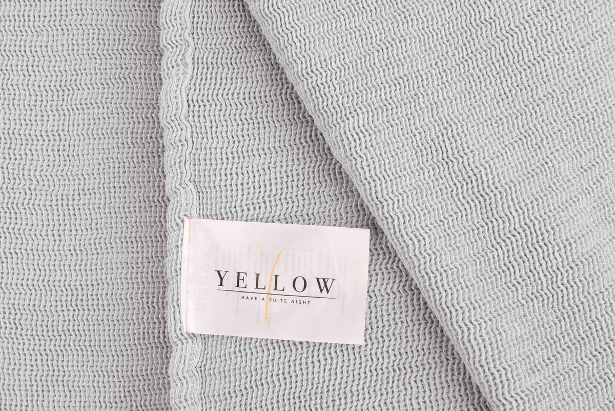 Yellow bedsprei ICA Vapor Grey katoen