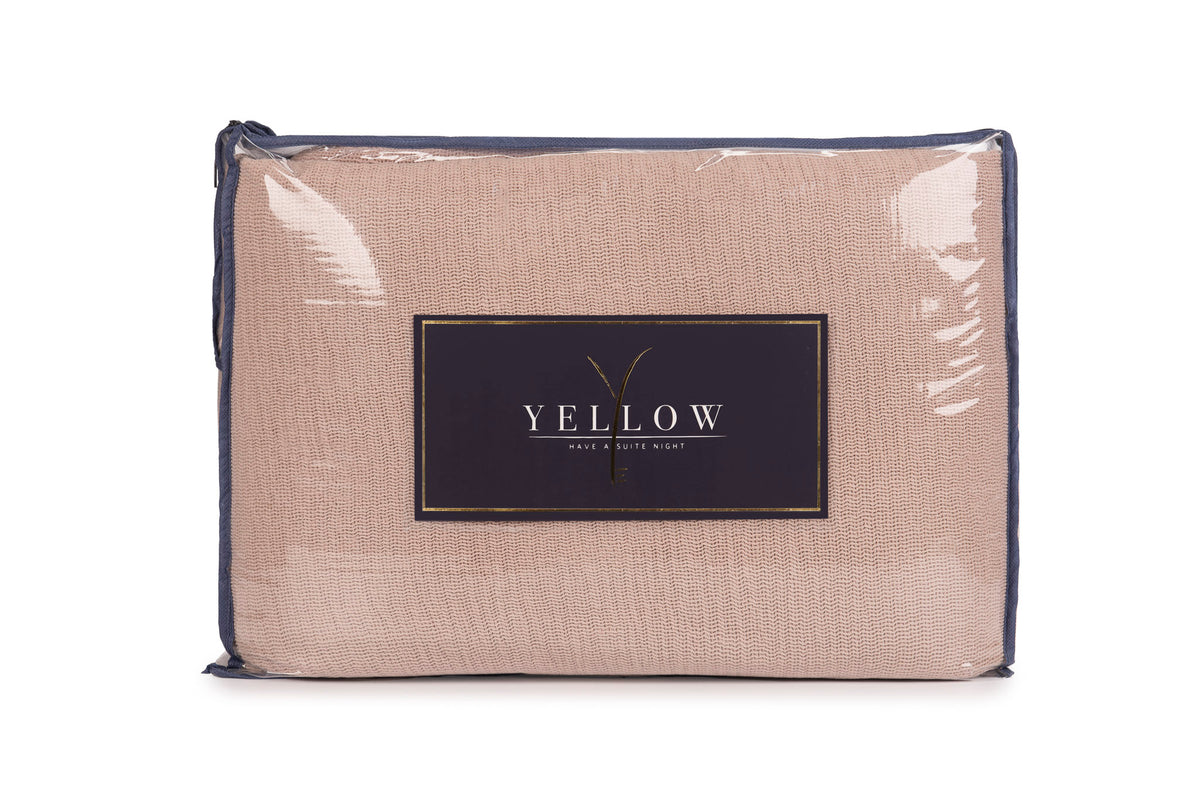 Yellow bedsprei ICA Mellow Rose katoen