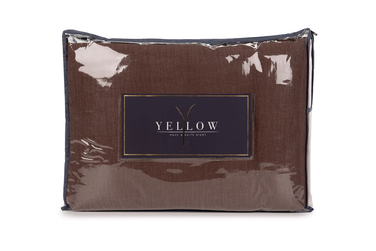 Yellow plaid ICA Maroon Brown katoen