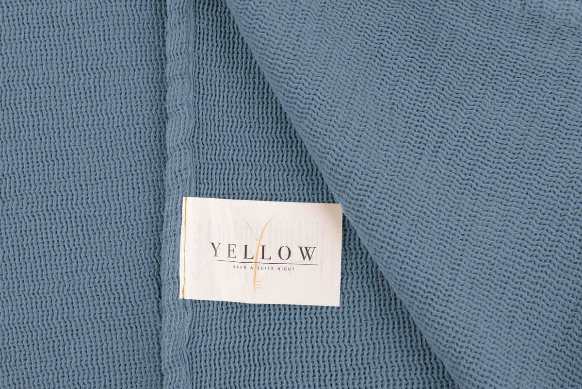 Yellow plaid ICA Pacific Blue katoen