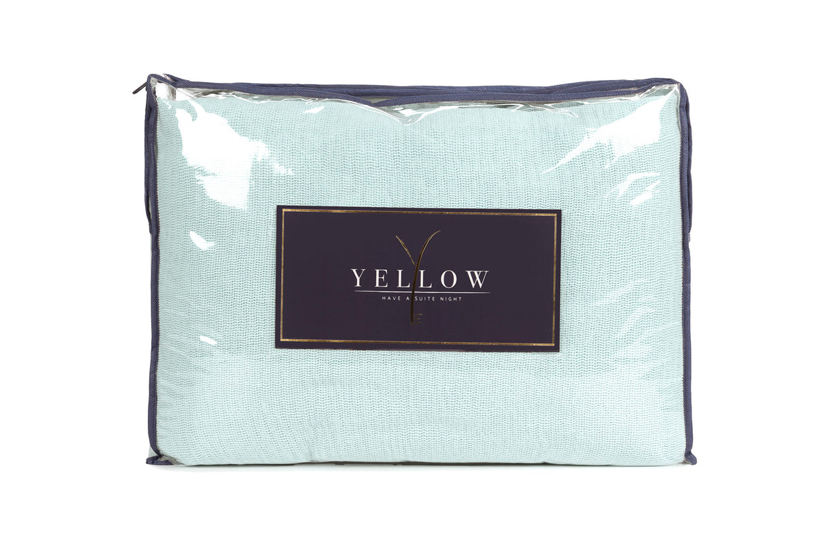 Yellow plaid ICA Spa Blue katoen