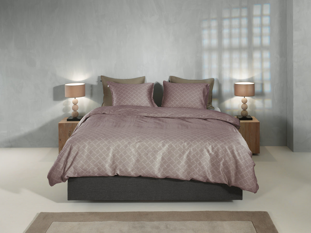 Zo Home dekbedovertrek Linea di Satinado Purple Dove katoen-satijn