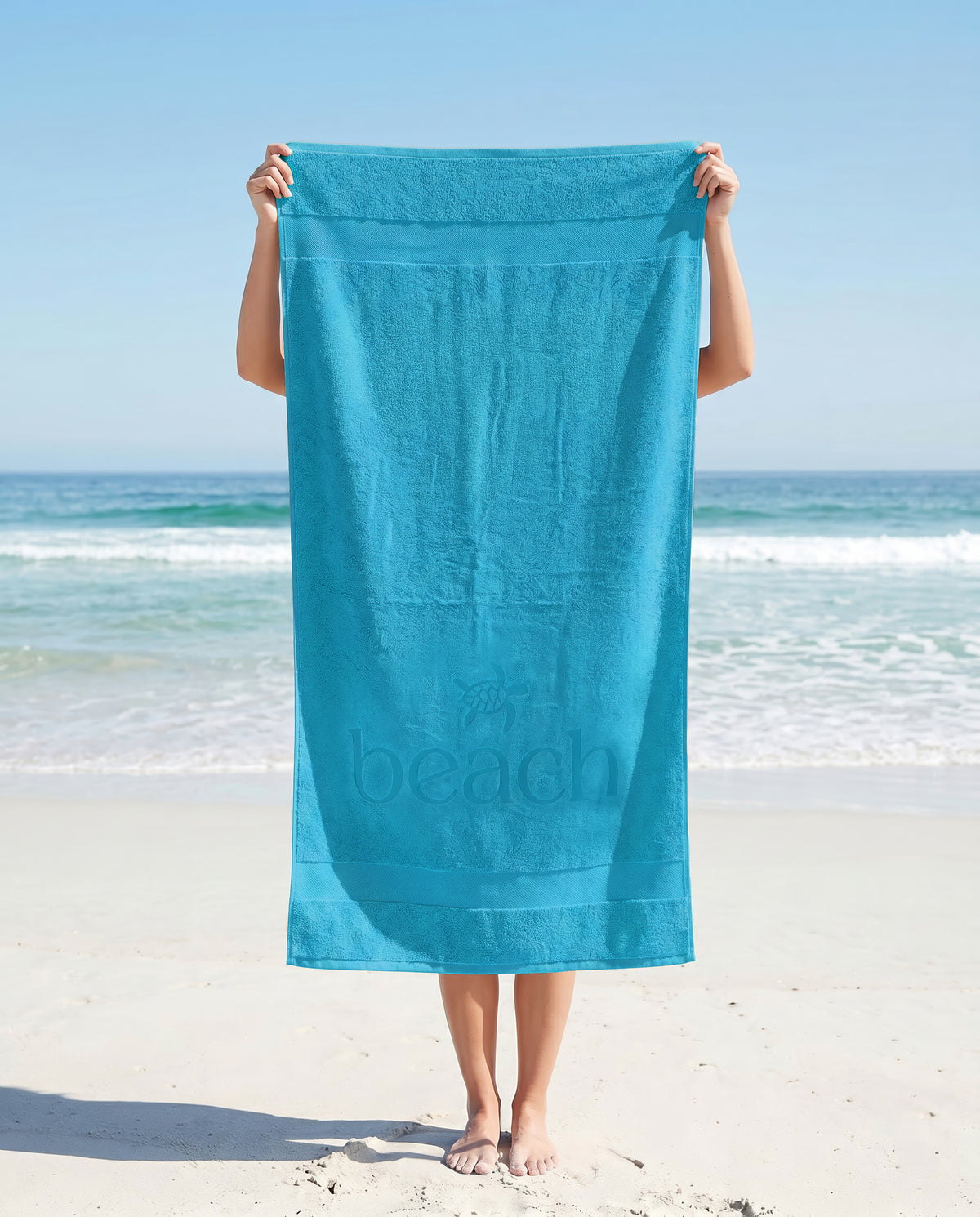 Zo Home strandlaken Turtle Beach Light Blue