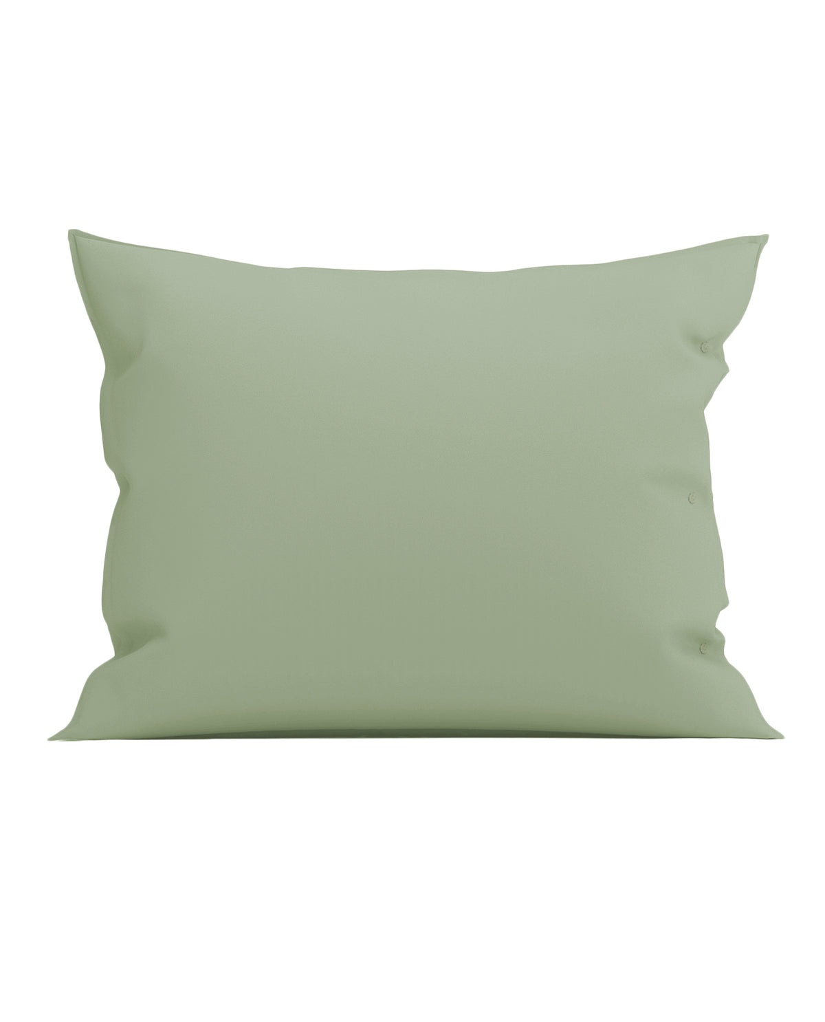 Yellow kussensloop Percale Silent Green percale