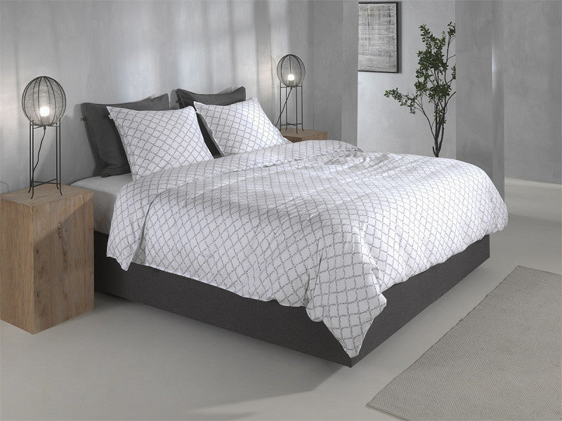 Zo Home dekbedovertrek satijn Linea di Satinado White