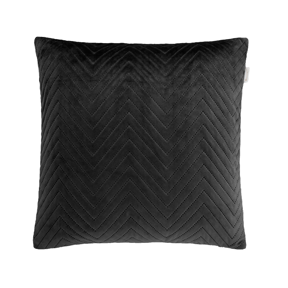 Yellow kussensloop Madeline Ink Black polyester