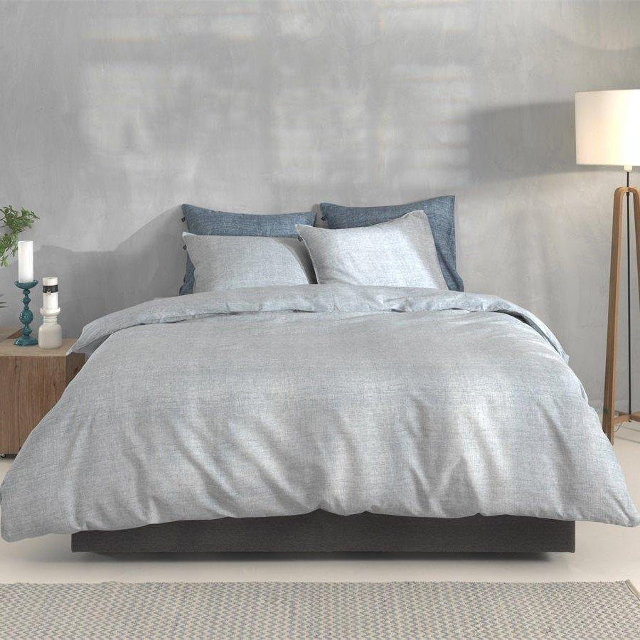 Zo Home dekbedovertrek Lino Denim katoen