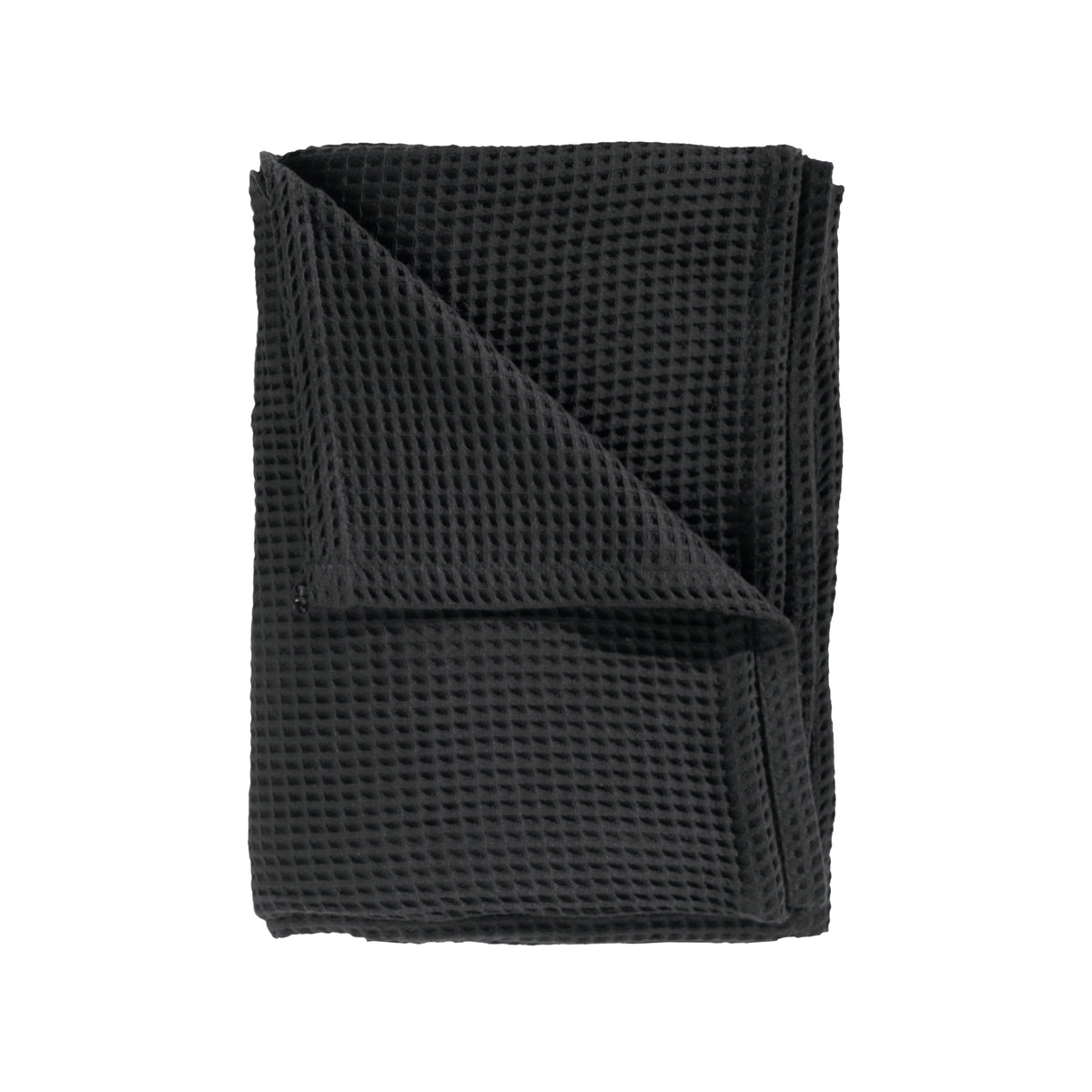 Heckettlane bedsprei Wafel Midnight Black katoen