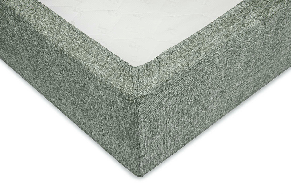Zo Home hoeslaken Lino Army Green katoen
