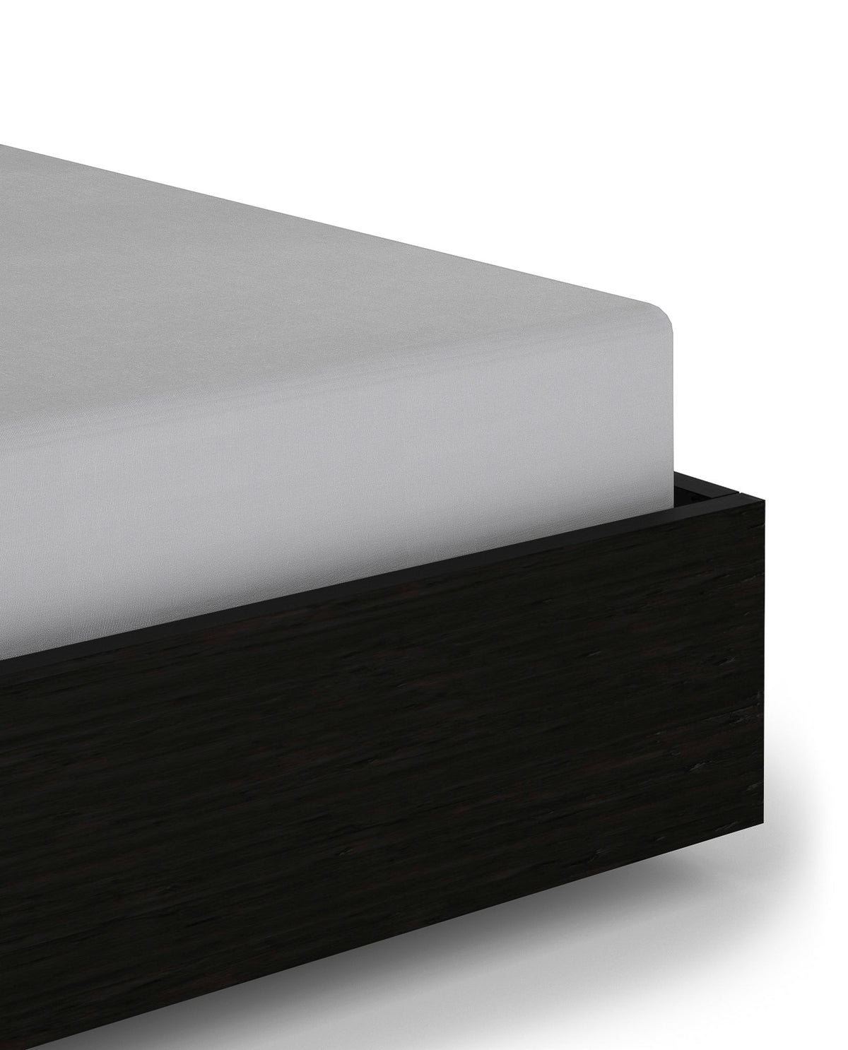 Heckettlane hoeslaken Elementi Glacier Grey satijn