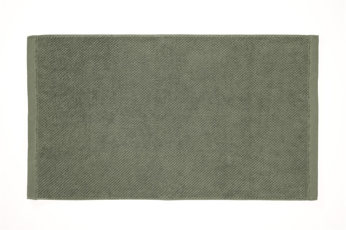 Heckettlane Badtextiel Grant Army Green #afmeting_Baddoek (60 x 110 cm) - Set van 2