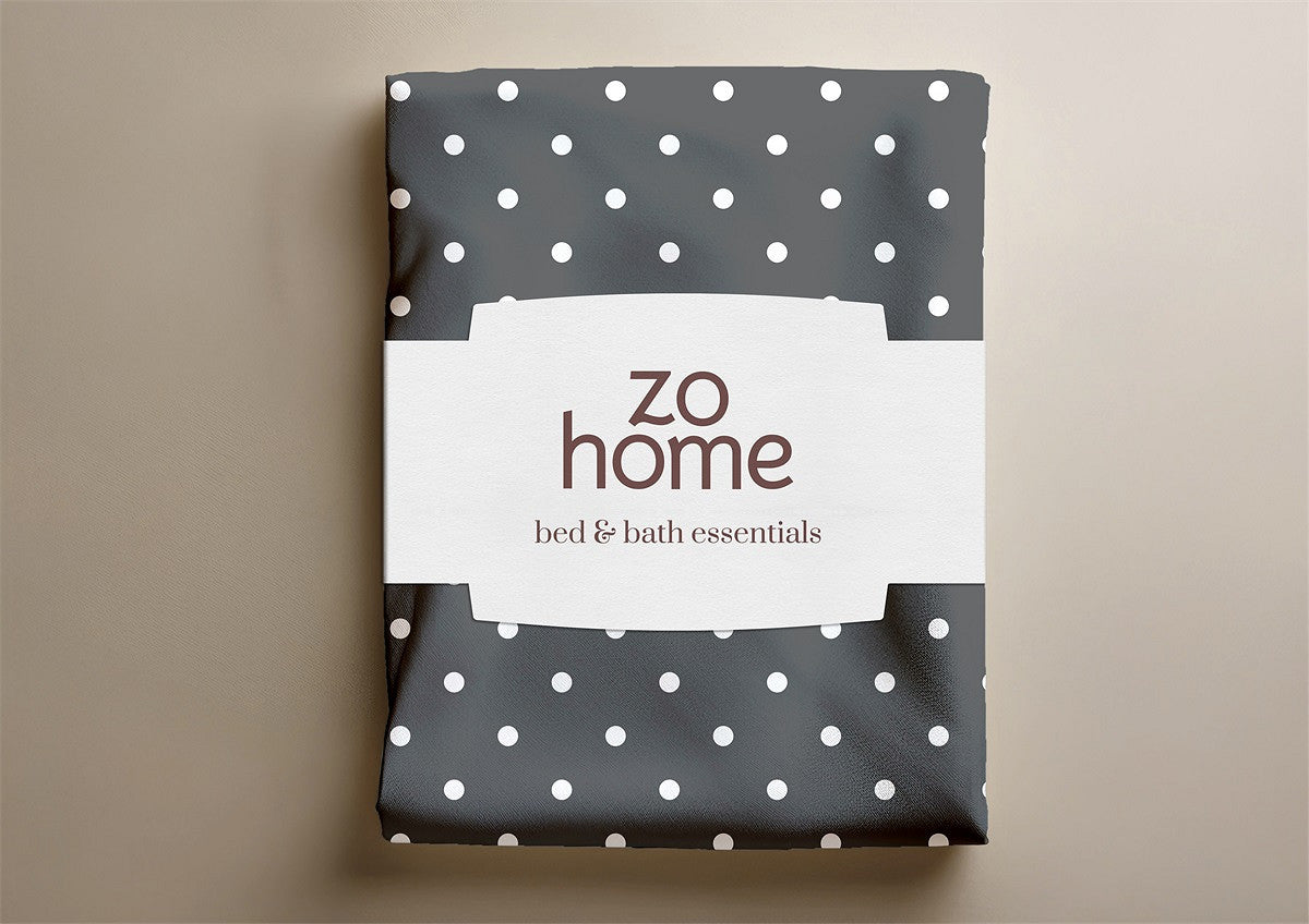 Zo Home dekbedovertrek katoen Punta di Cotone Pewter Grey