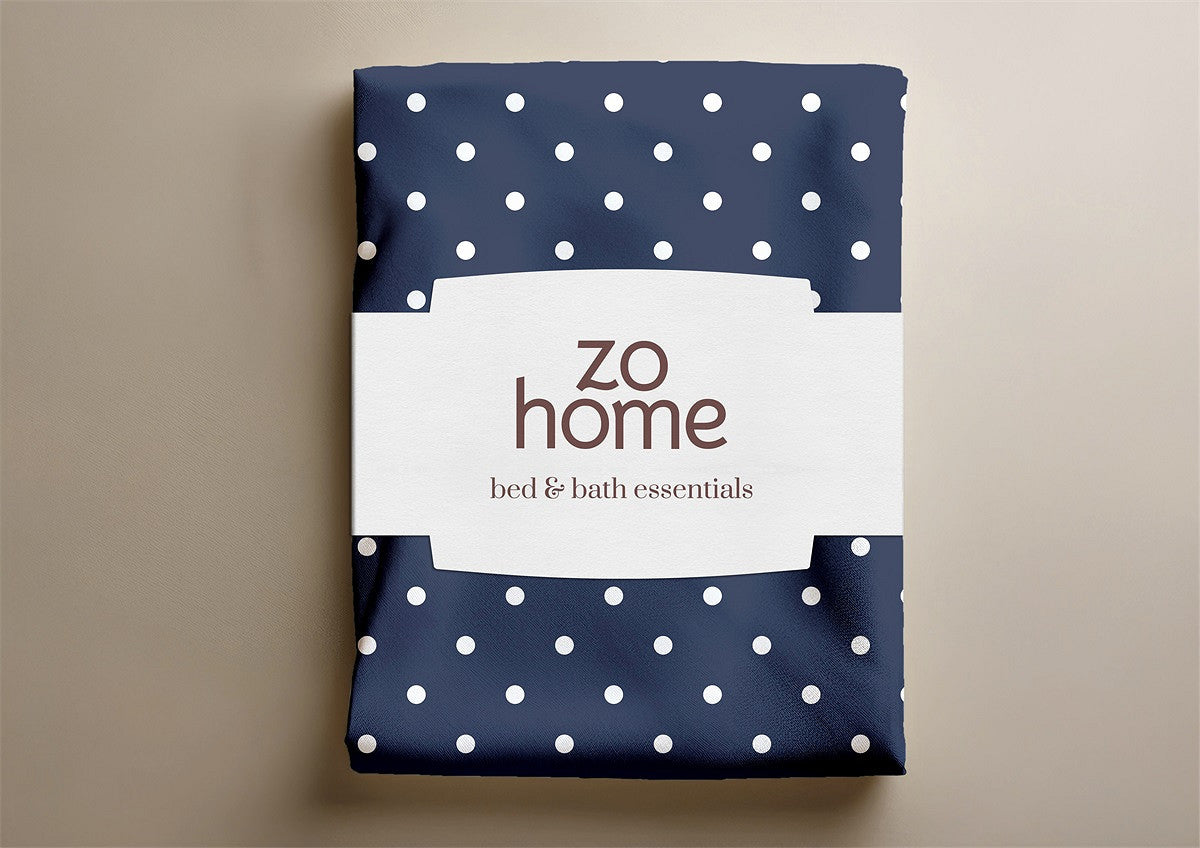 Zo Home dekbedovertrek katoen Punta di Cotone Martitime Blue