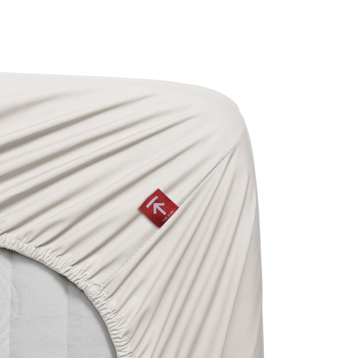 Beddinghouse split topper hoeslaken katoen percale Gebroken wit #maat_160 x 200 cm