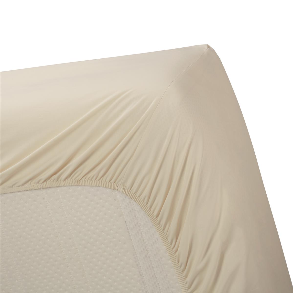 Beddinghouse hoeslaken katoen percale Naturel