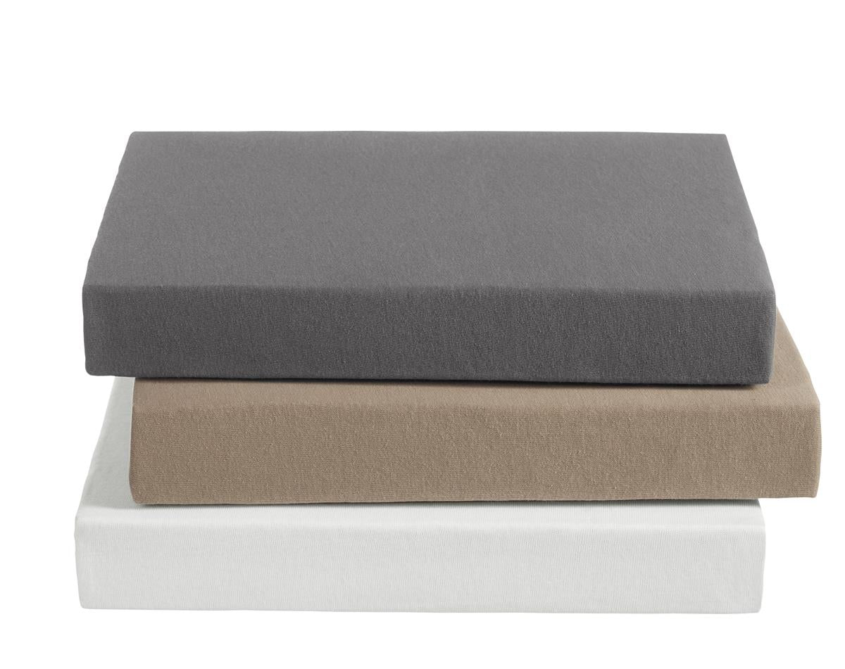 Ambiante hoeslaken jersey taupe