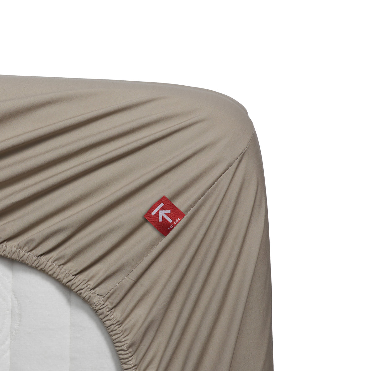 Beddinghouse topper hoeslaken katoen percale Sand #maat_140 x 200 cm