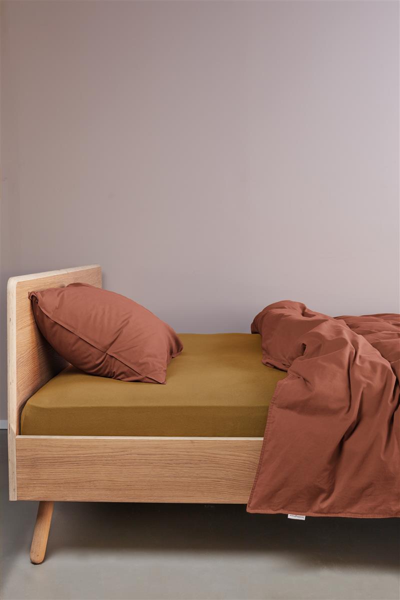 Beddinghouse topper hoeslaken jersey Geel