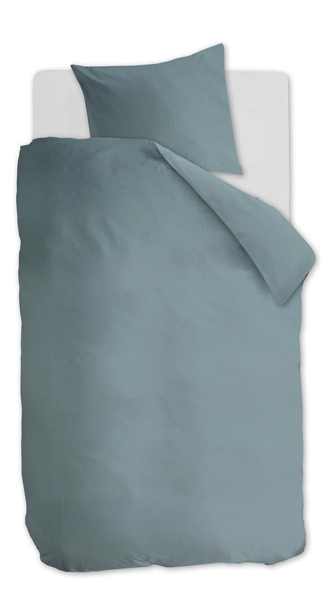 Ambiante dekbedovertrek katoen Cotton uni, blauw
