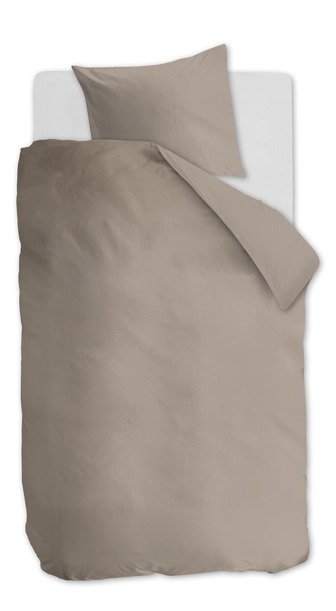 Ambiante dekbedovertrek katoen Cotton uni, taupe