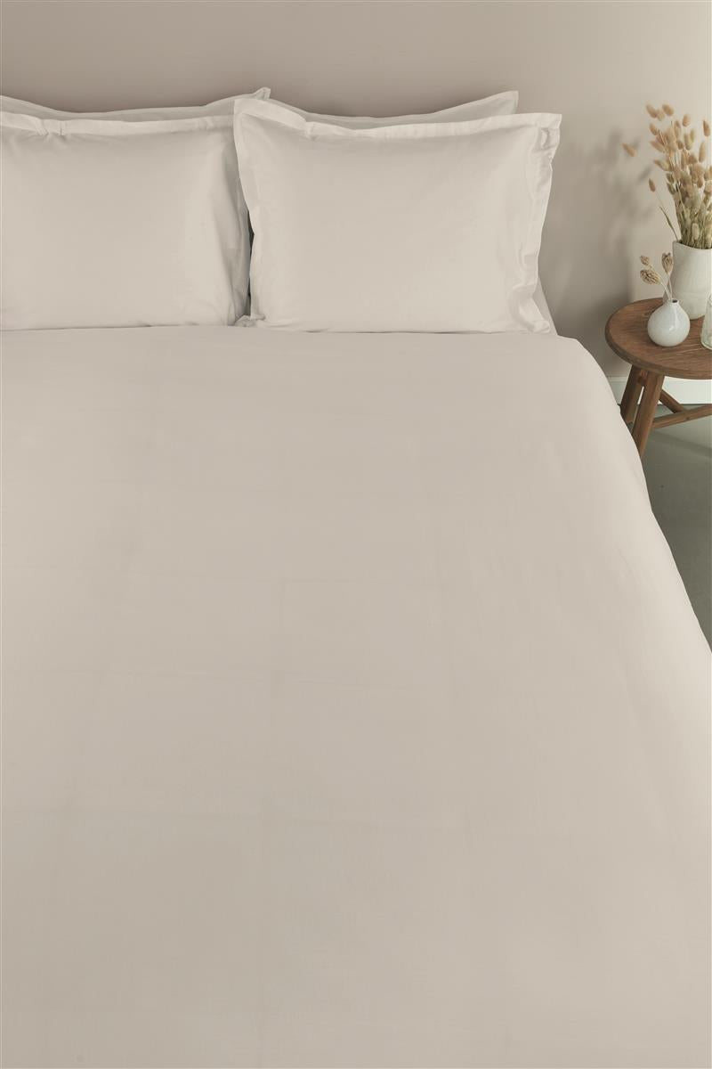 Ambiante dekbedovertrek katoensatijn satin uni, wit