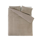 Sleeptime Dekbedovertrek Chevron Teddy Taupe