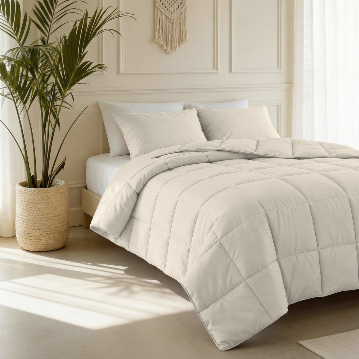 Primaviera Deluxe lazy dekbed percale beige