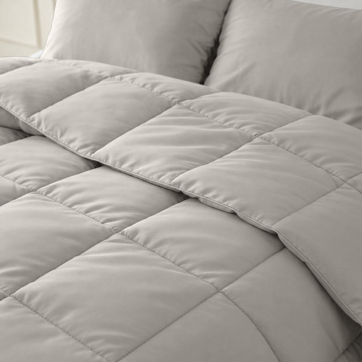 Primaviera Deluxe lazy dekbed percale taupe