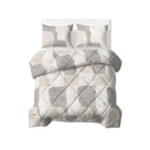 Sleeptime lazy dekbed Katoen Checkered Beige/Grijs