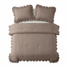 Sleeptime lazy dekbed Ruffles Taupe