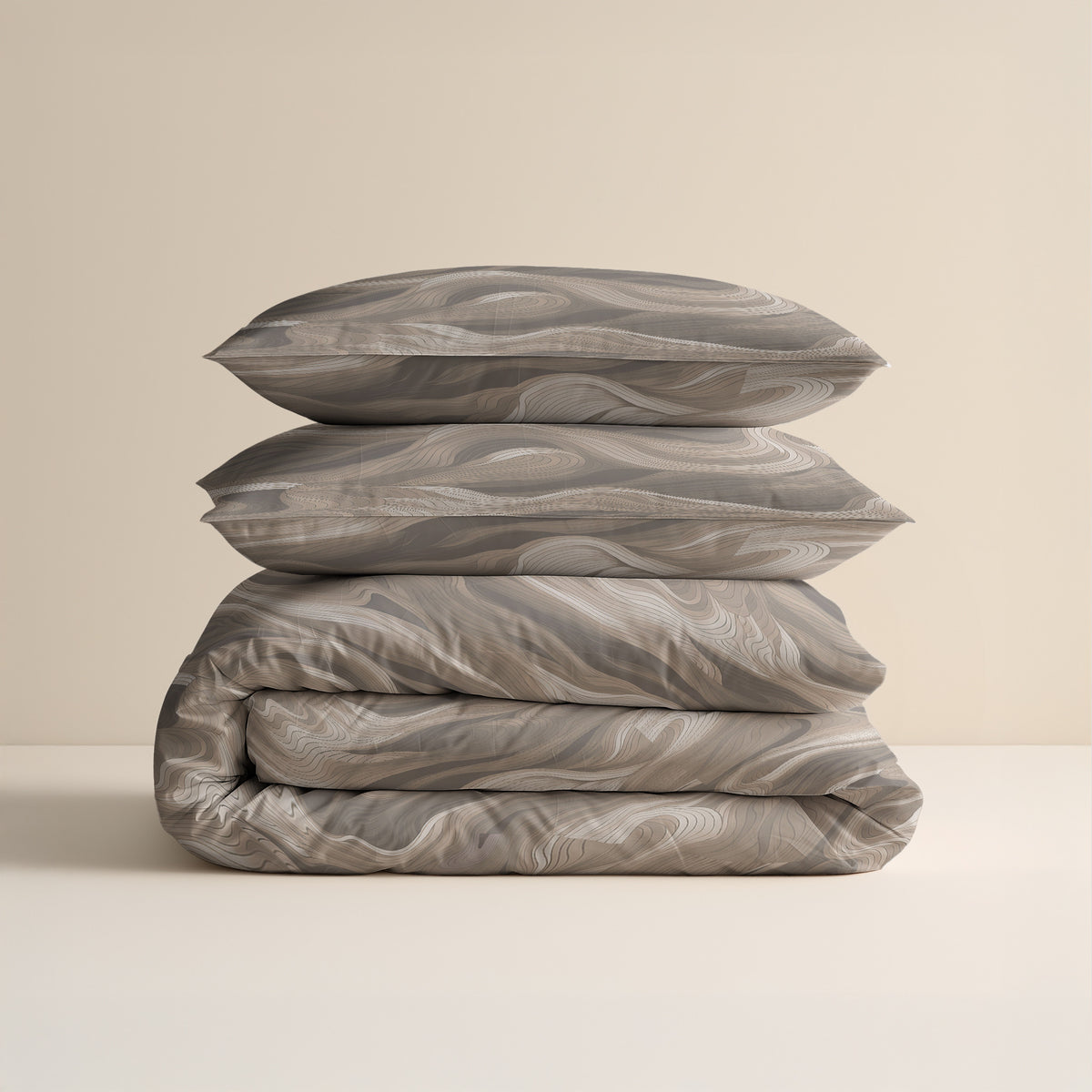 Sleeptime Dekbedovertrek Katoen Whirl Taupe