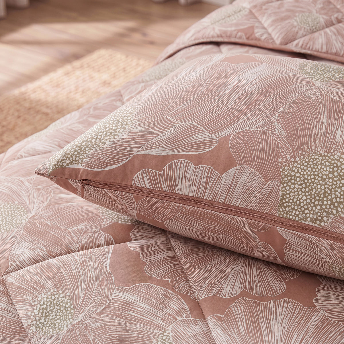 Dreamhouse lazy dekbed Veer Terracotta