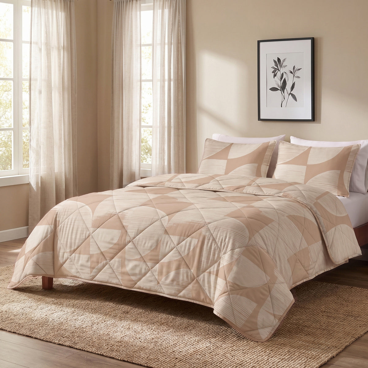 Dreamhouse lazy dekbed Modern Geo Zand