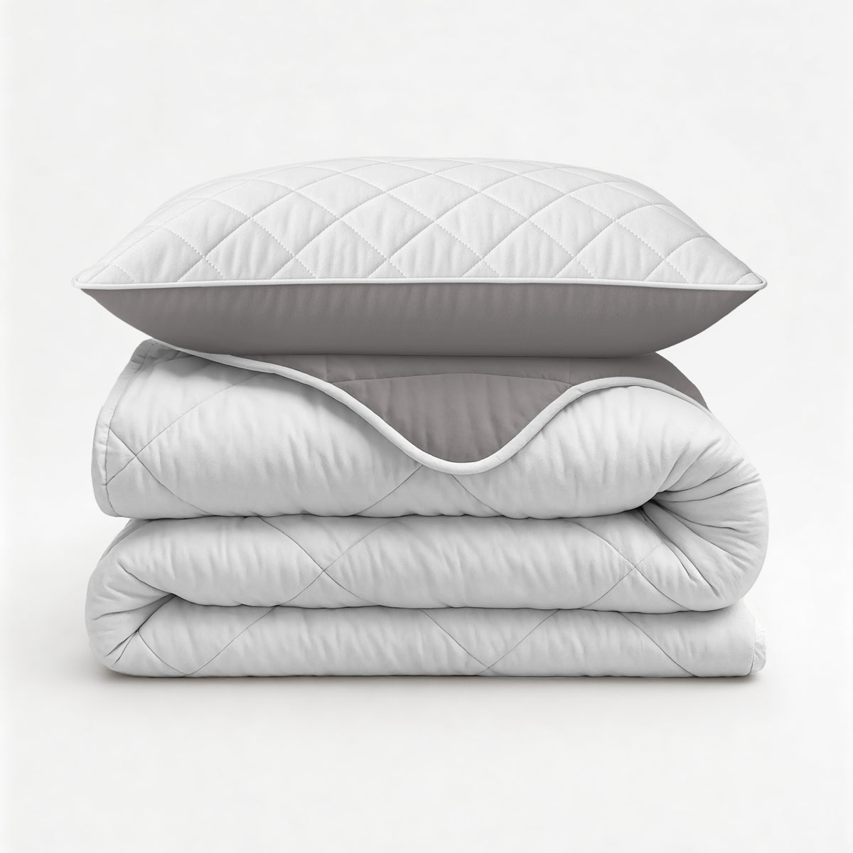 Sleeptime lazy dekbed Uni Beige - Taupe/Grijs