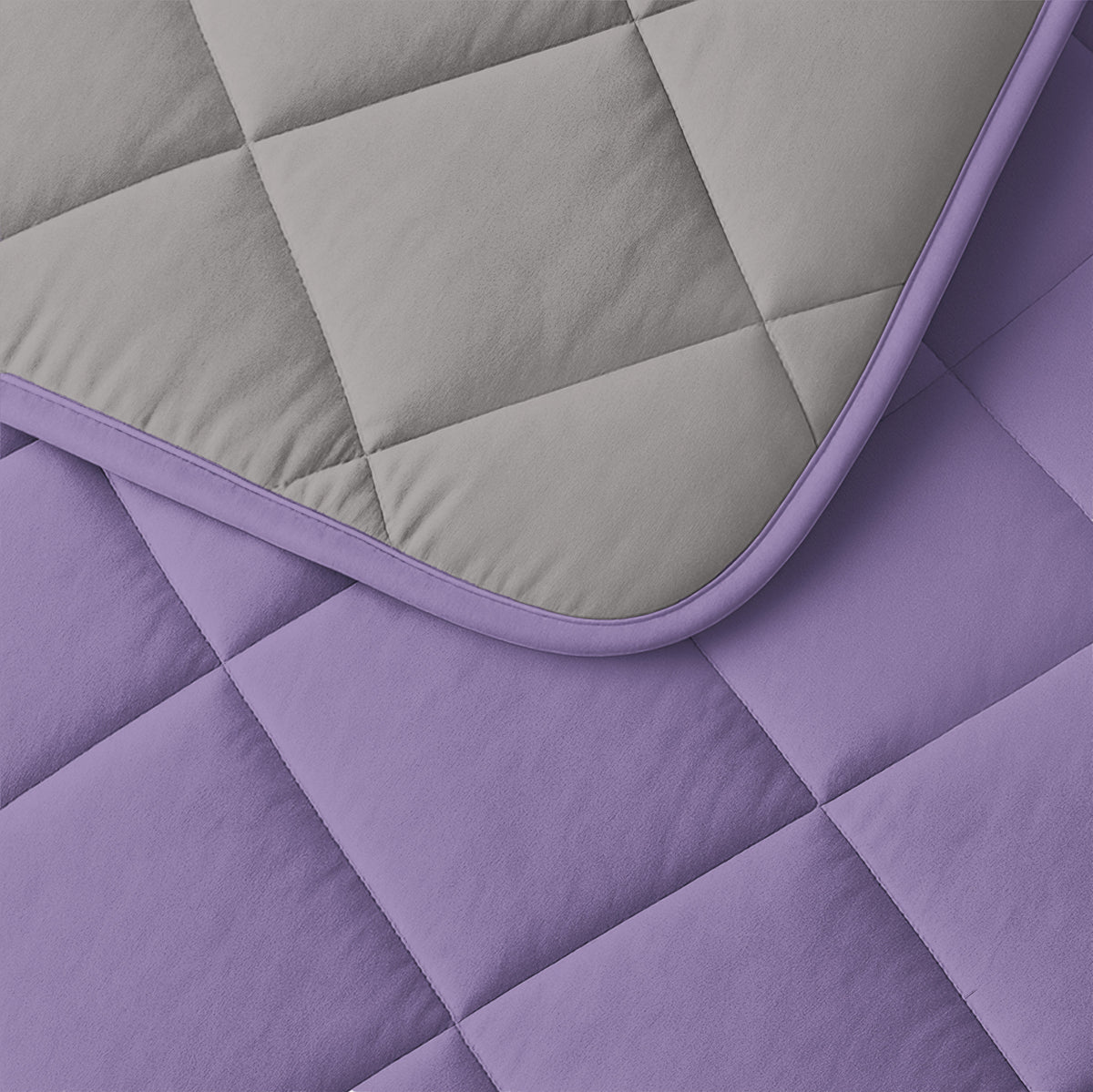 Sleeptime lazy dekbed Uni Lavendel - Taupe/Grijs