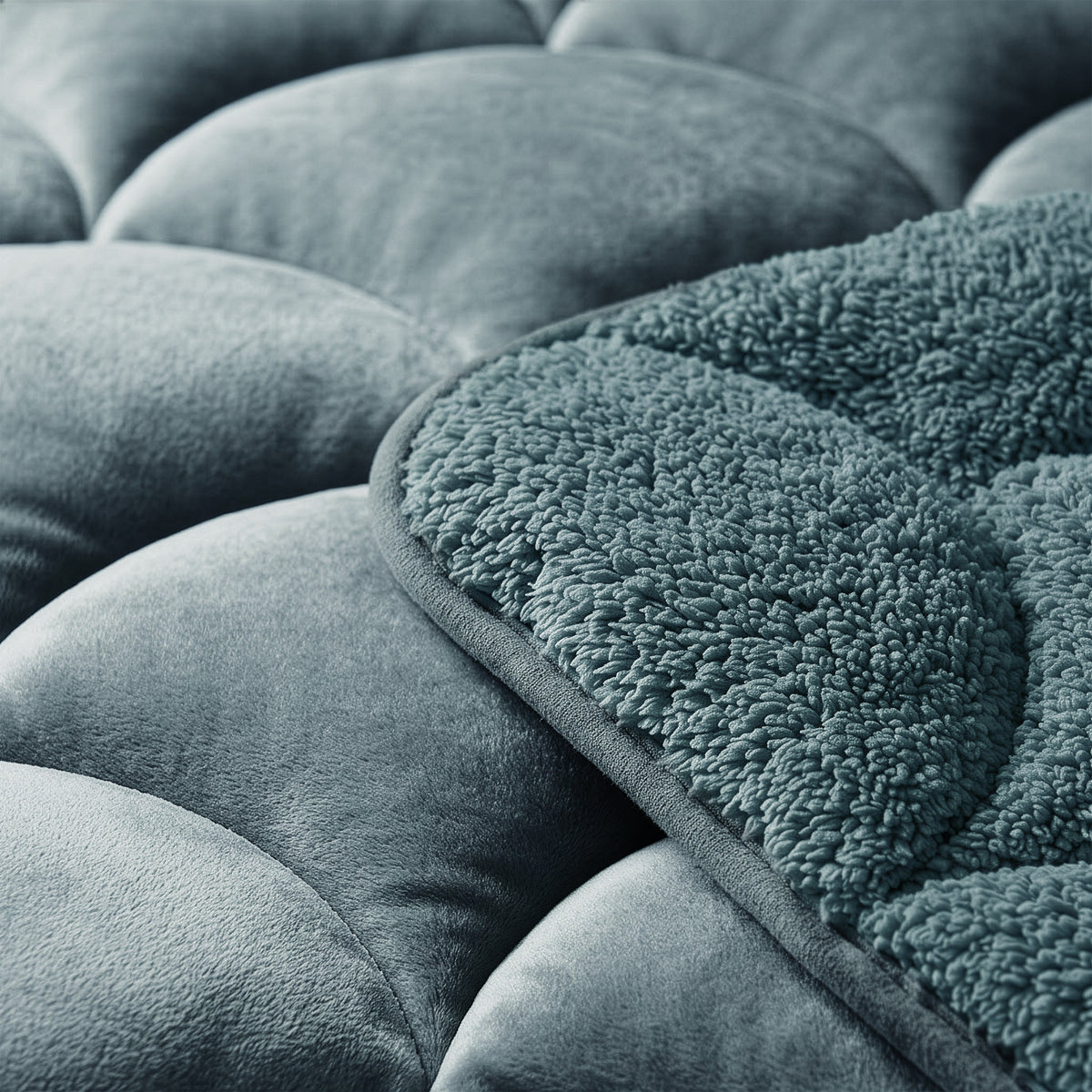 Sleeptime lazy dekbed Teddy/Velvet Groen