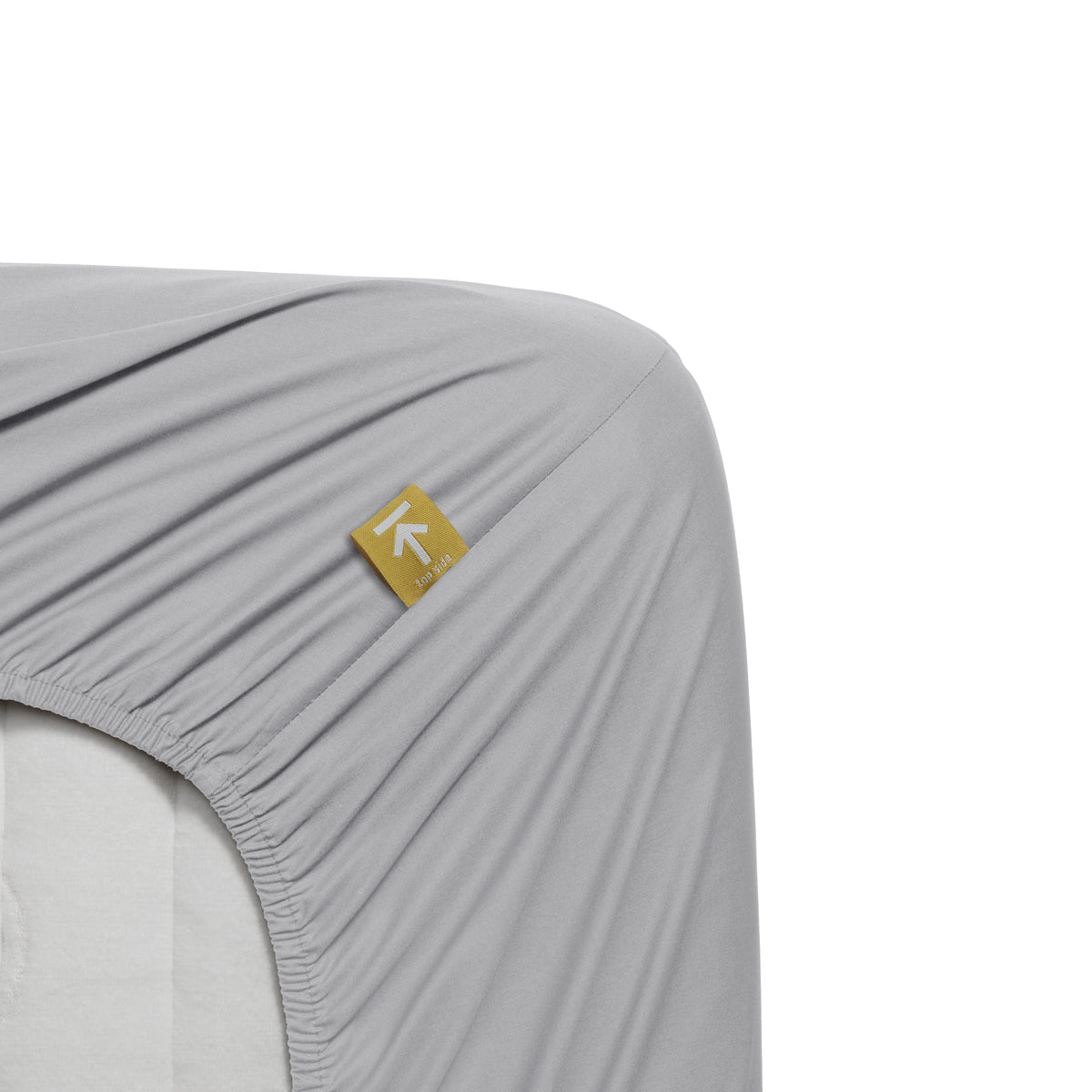 Beddinghouse hoeslaken katoen percale Lichtgrijs #maat_90 x 220 cm