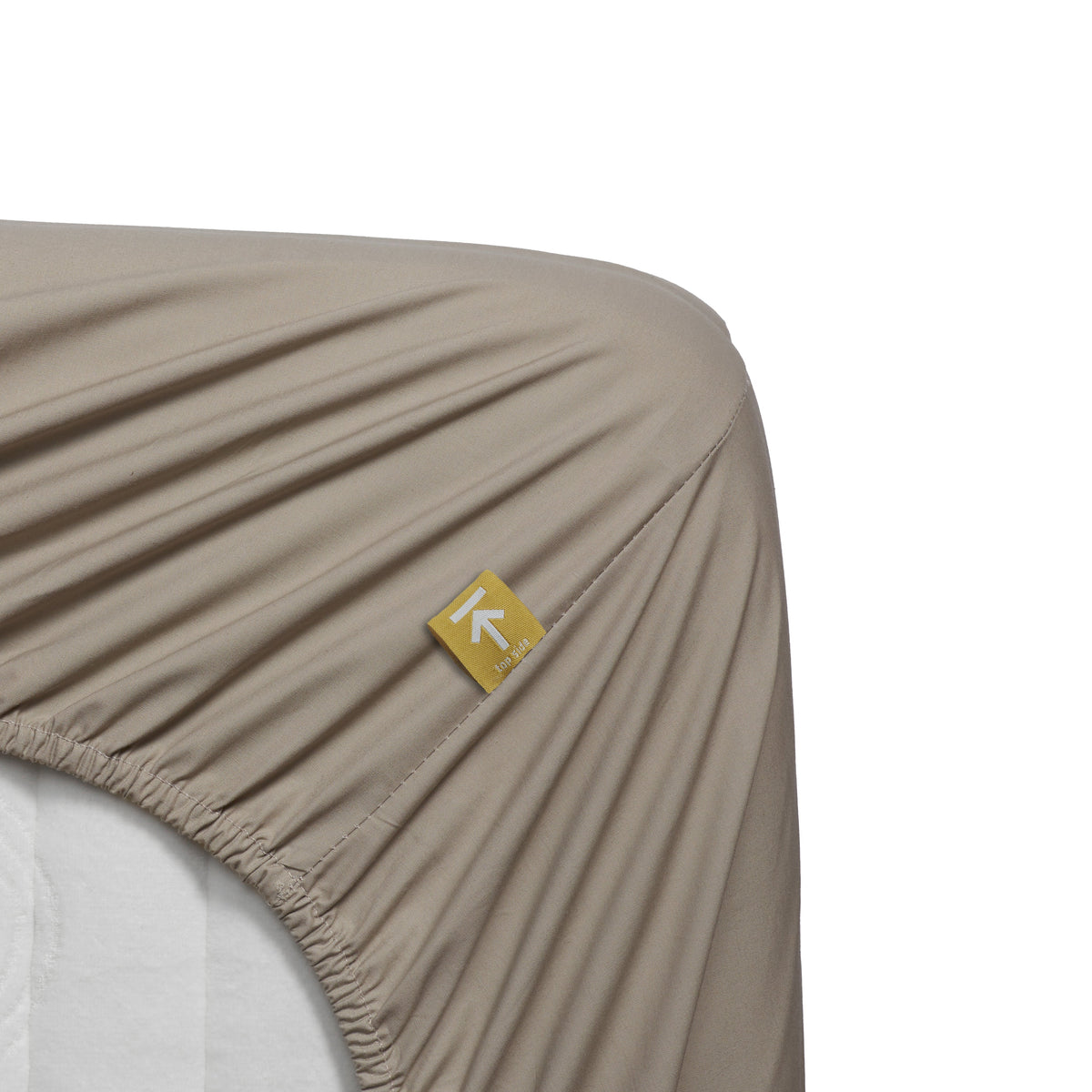 Beddinghouse topper hoeslaken katoen percale Sand #maat_90 x 220 cm