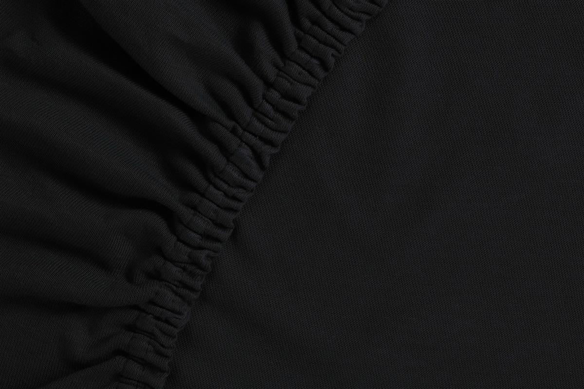 Ambiante hoeslaken jersey zwart