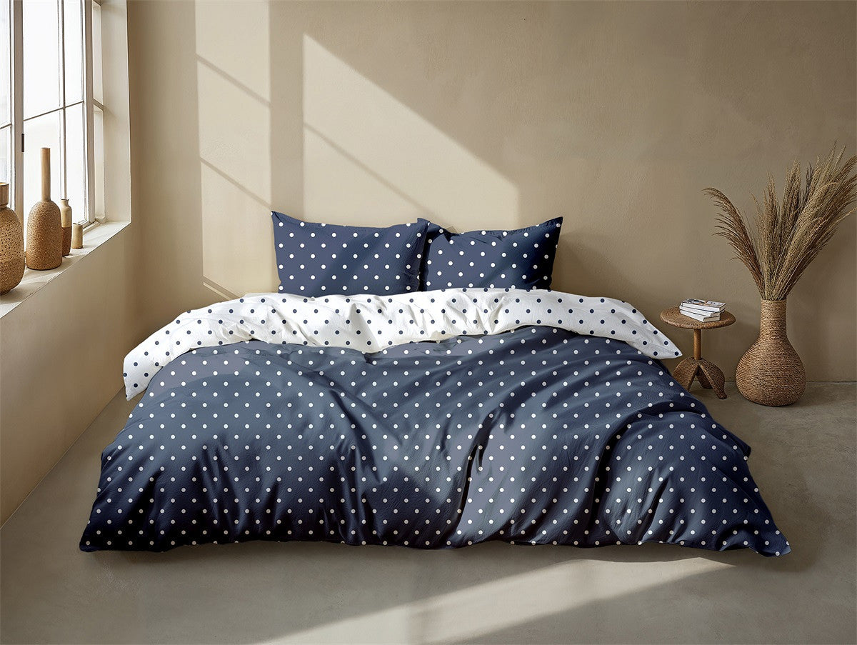 Zo Home dekbedovertrek katoen Punta di Cotone Martitime Blue