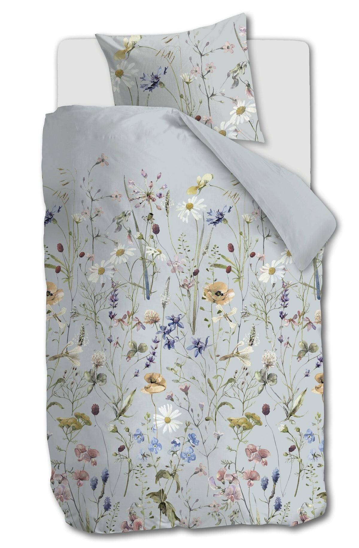 Ariadne at Home dekbedovertrek katoen Bloom blauw