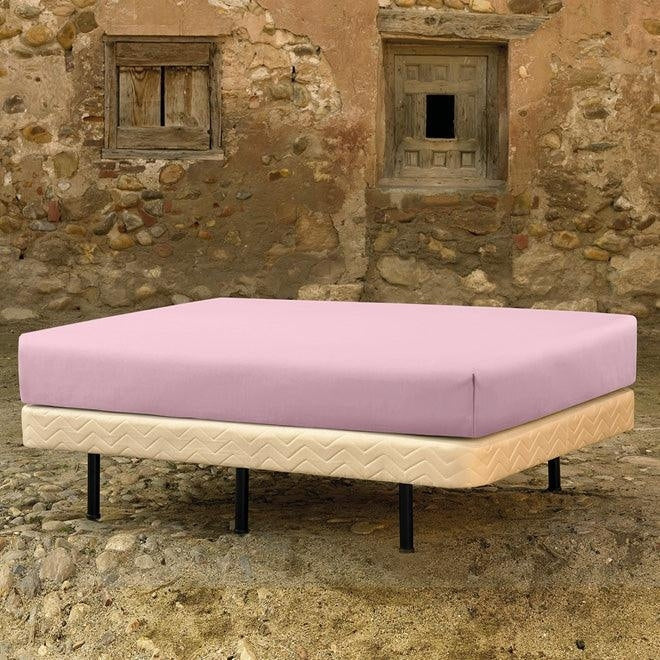 Cascina Colorini hoeslaken hoek 45cm percale, Rose